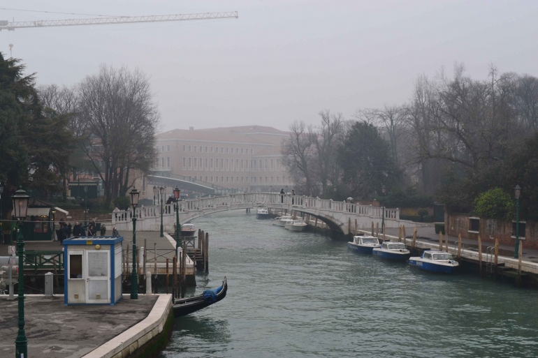 Salah satu view kota Venesia  musim dingin dengan canalnya yang lebar | Foto dok pribadi