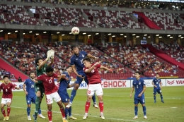  (Aksi Timnas Indonesia lawan Thailand  di Piala AFF 2021/ sumber affsuzukicup.com)