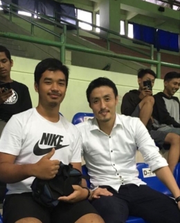 Arsip Pribadi (Kanan Kensuke Takahashi - ex Pelatih Kepala Timnas Futsal Indonesia, kini menjadi Coaching Staff Timnas Futsal Jepang