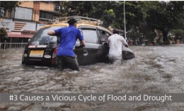 Lingkaran setan banjir dan kekeringan | sumber foto: isha.sadhguru.org