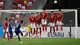 Set piece Thailnad di Final AFF leg pertama melawan timnas Indonesia (Sumber: bola.tempo.co)