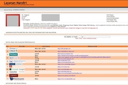 Layanan mandiri Perpustakaan melalui SIAKAD (Foto: Screenshot akun pribadi)