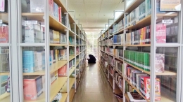 Terdapat ribuan buku di Perpustakaan Soeman (Dokpri)