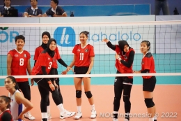 Timnas voli putri Indonesia.| Sumber: NOC Indonesia