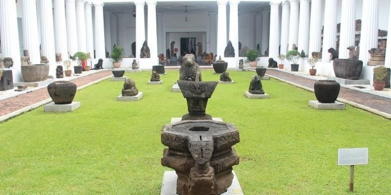 ilustrasi Taman Arkeologi Museum Nasional, Jakarta. (Foto: KOMPAS.COM/YOSIA MARGARETTA)