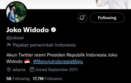 (tangkapan layar akun twitter Presiden Republik Indonesia @Jokowi)