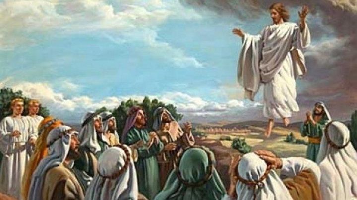 Ilustrasi Kenaikan Yesus ke sorga (gambar via manado.tribunnews.com)