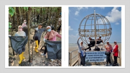 Kegiatan Clean Up di Tanjung Piai, Ujung Selatan Asia Daratan. Foto: Dokumentasi Pribadi.