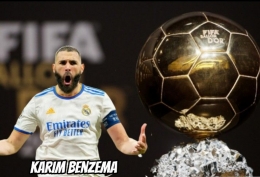 Karim Benzema dan Ballon d'Or | Editing Dokpri (Sumber Gambar: theguardian.com dan intersport.id)