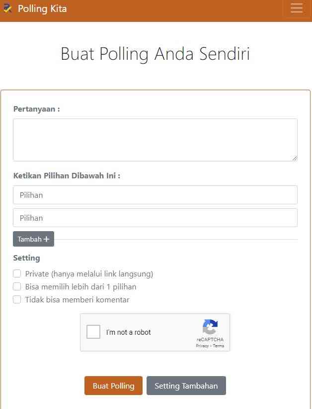 Foto Artikel : Cara Membuat Polling dan Voting Gratis untuk PC dan