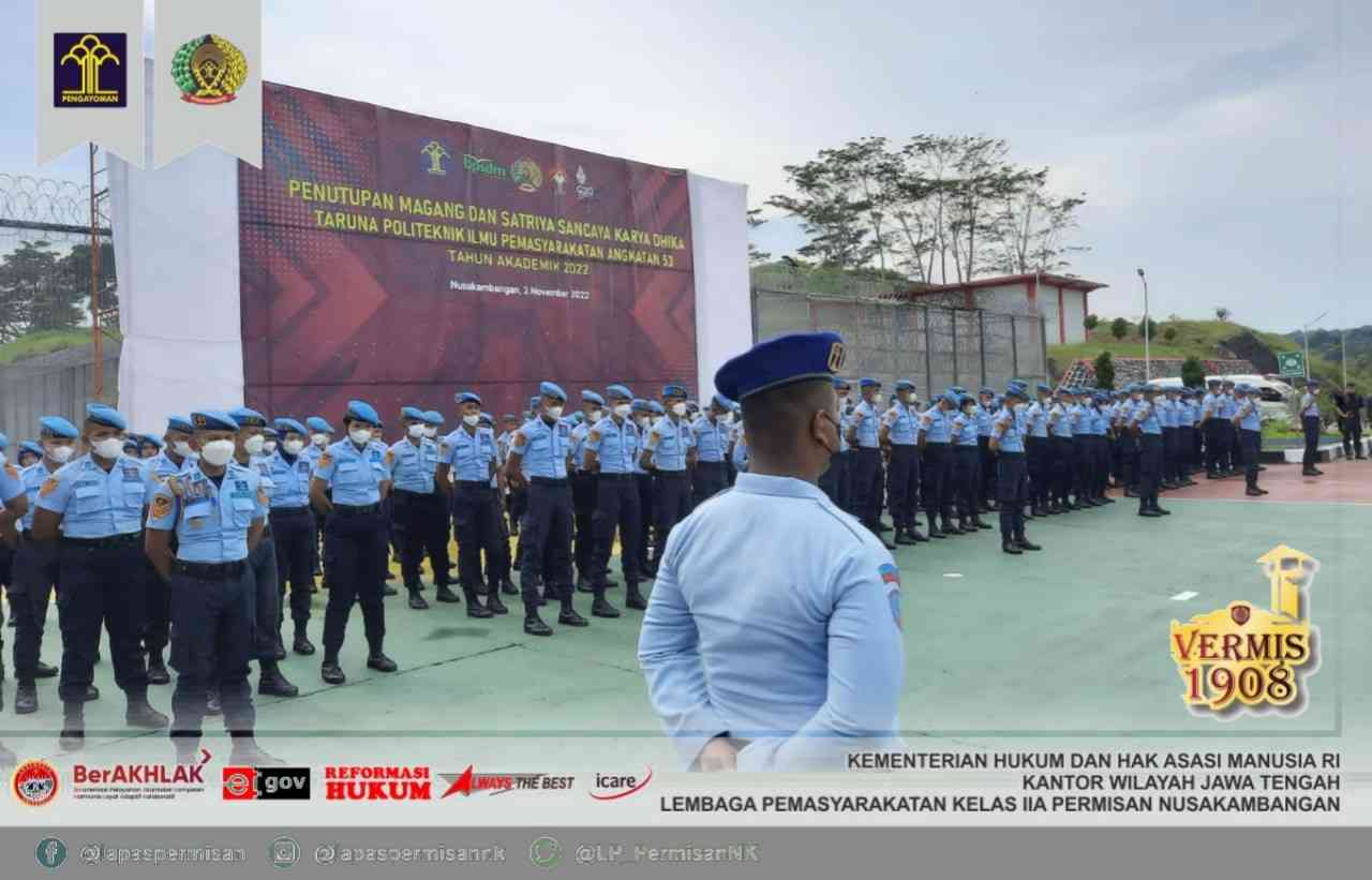 Foto Artikel : Petugas Lapas Permisan Ikuti Upacara Penutupan Magang ...