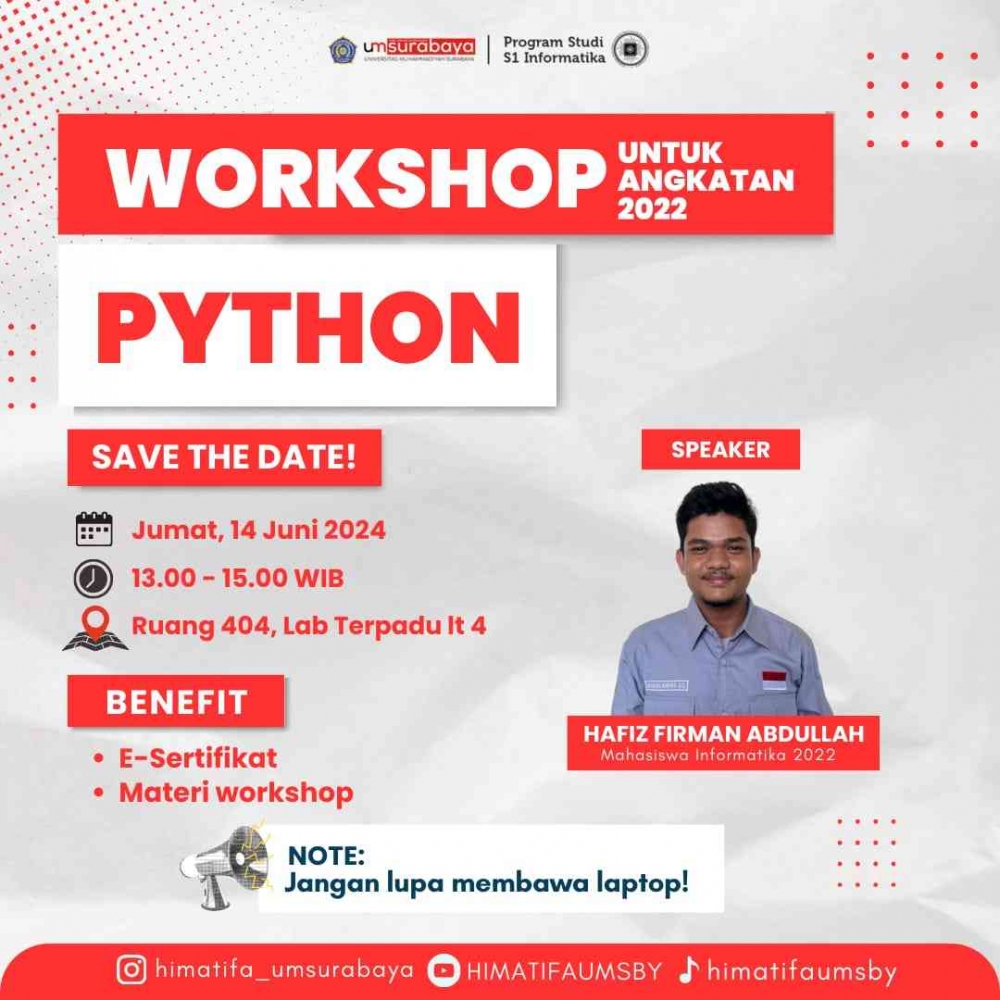 Foto Artikel : Workshop Python dan Membuat CV di Github: Pengembangan ...