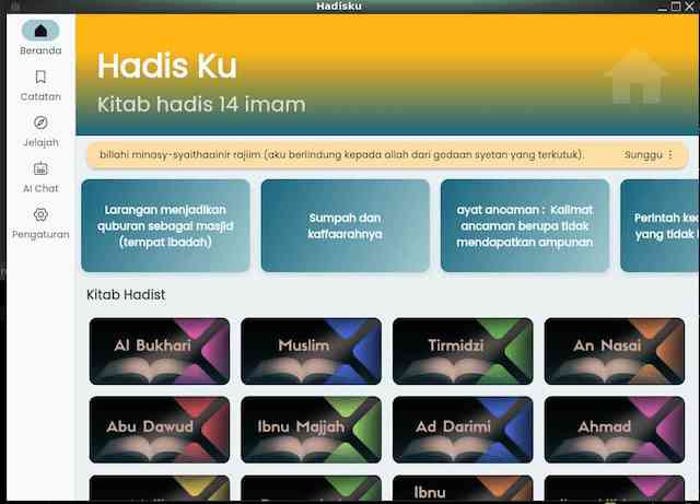 HadisKu: A Free, Ad-Free Digital Library of Hadith from 14 Imams