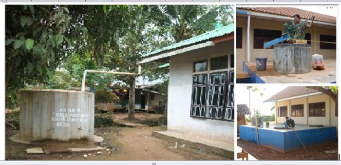 Gambar 2 Wadah penampungan air hujan