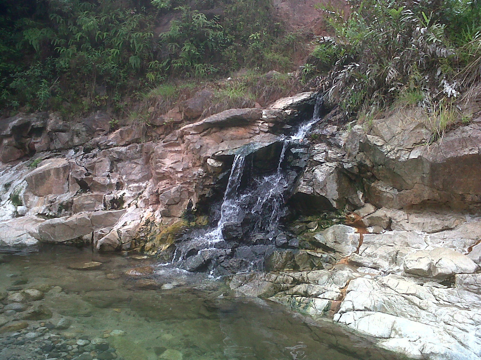 sungai air terjun hangat