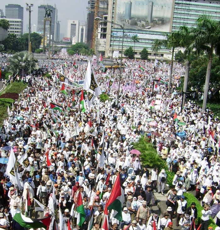 Massa PKS dalam solidaritas Palestina 14068533301493651784