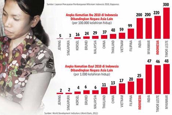 Angka Kematian Ibu Diindonesia Miasih Jauh Dari Target MDGs 2015 angka