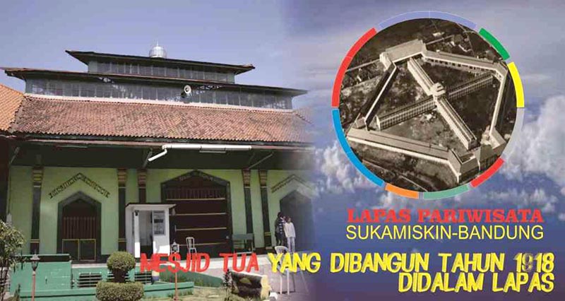 Foto #4 : Lapas Pariwisata Sukamiskin, Bandung. Masjid tua yang dibangun tahun 1918 di dalam area Lapas. (Foto: lapassukamiskin.com)