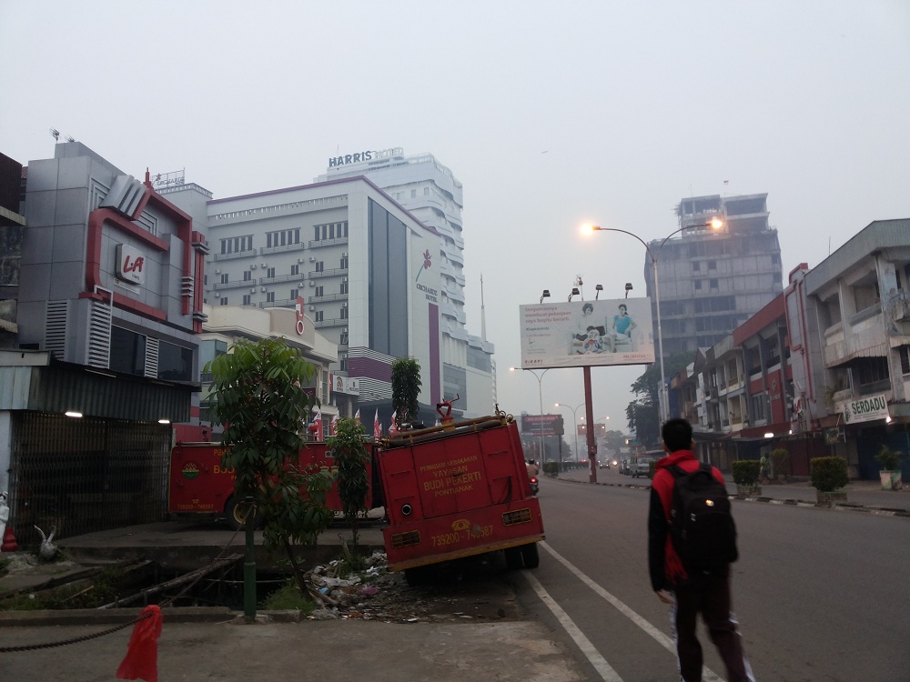 *cuaca berasap di Pontianak