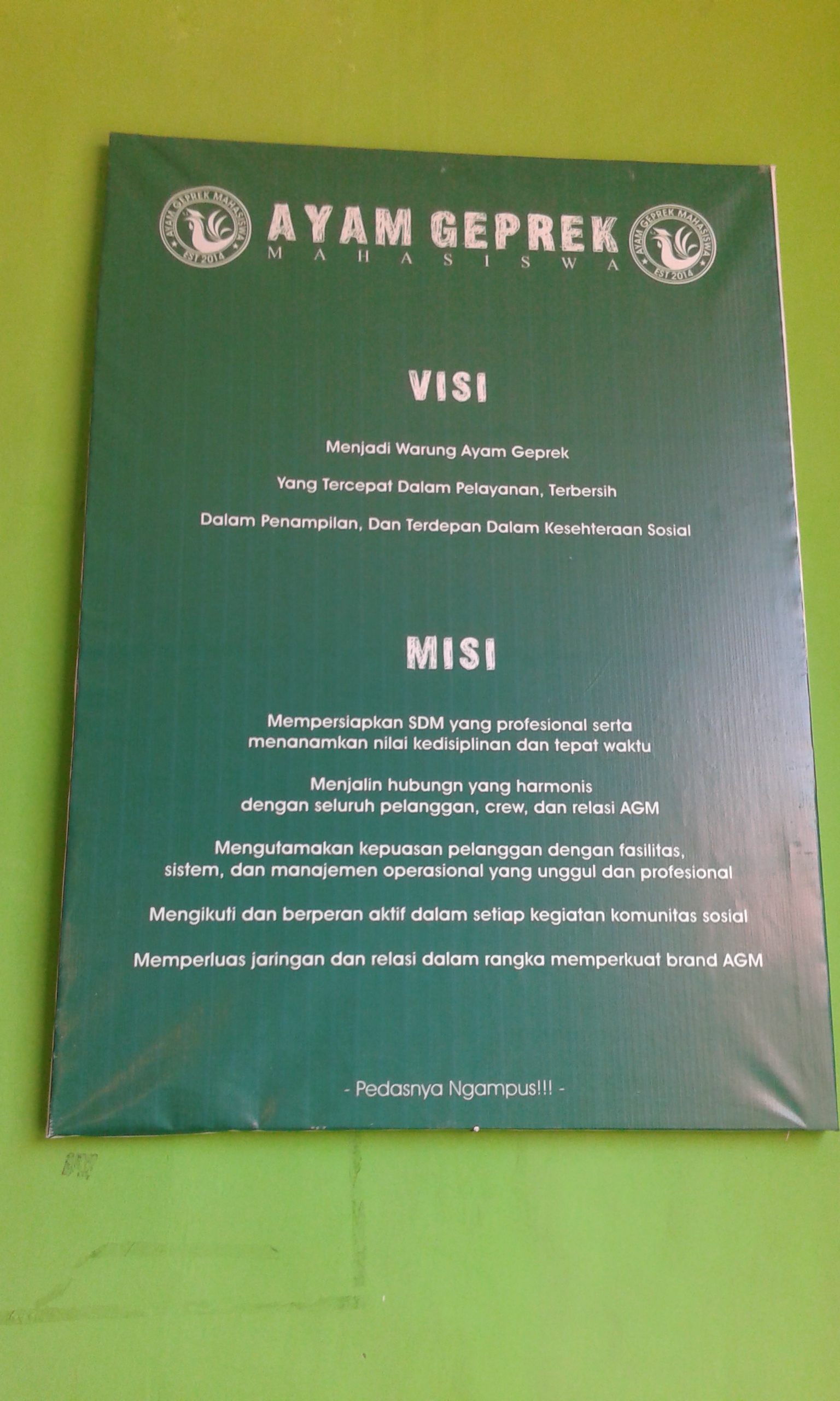 Terutama bagi mahasiswa UIN yang ngekos di daerah Sapen Soalnya AGM ini posisinya ada di daerah Sapen deket Kopma UIN Sunan Kalijaga