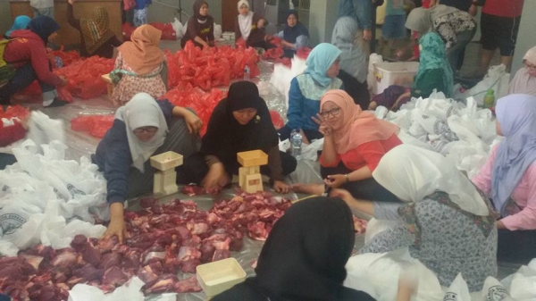 Panitia siap mendistribusikan daging qurban