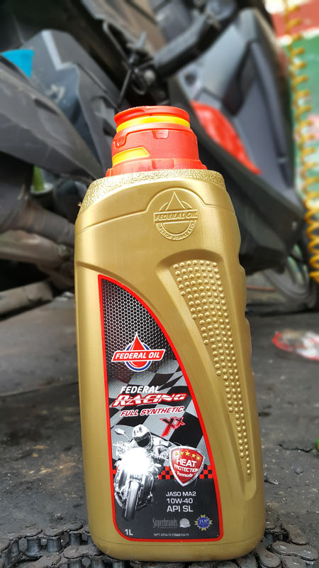 Oli Federal Super Racing XX Full Synthetic memang cocok untuk touring