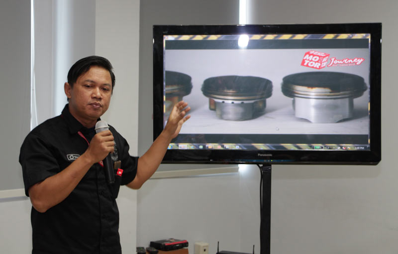 Pihak Motorsport mempresentasikan hasil pengujiannya dengan tabel-tabel