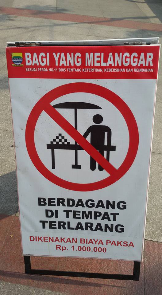 Larangan berjualan