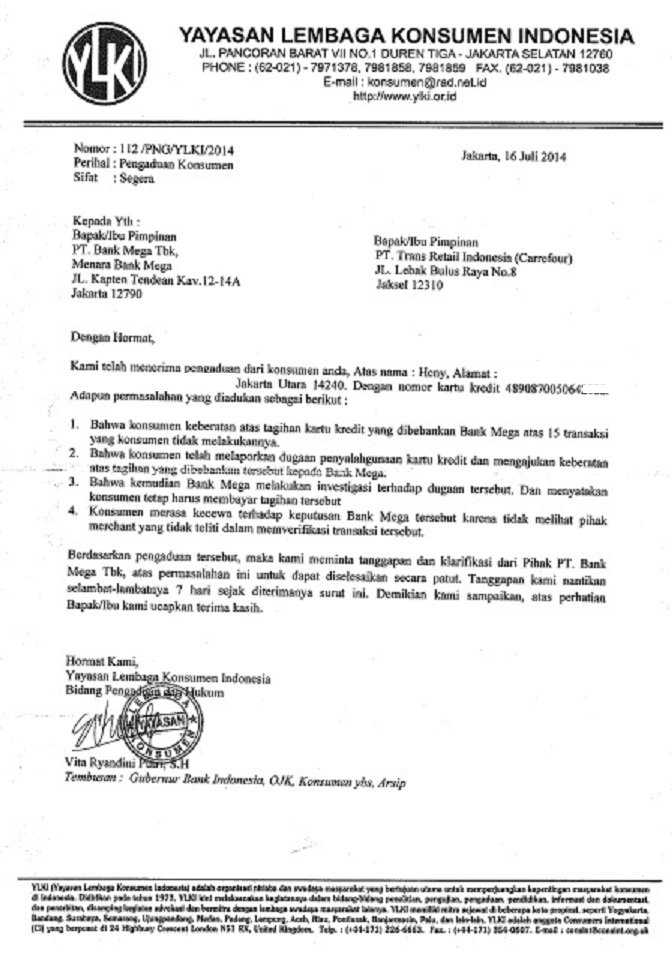 Contoh Surat Pernyataan Pelunasan Cicilan Kartu Kredit  Contoh Surat Pernyataan Pelunasan Cicilan Kartu Kredit