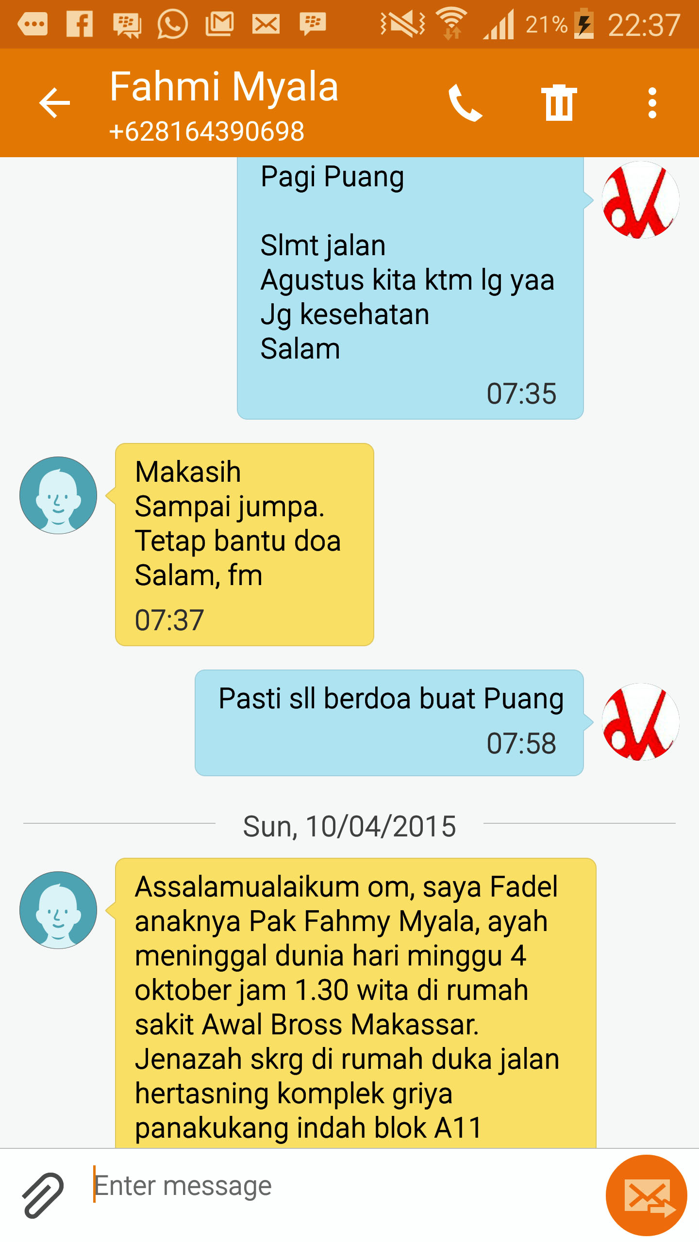 Selamat Jalan Puang Fahmi Halaman 1 Kompasiana Com