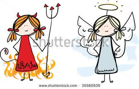 sumber: http://www.shutterstock.com/s/angel+devil/search.html