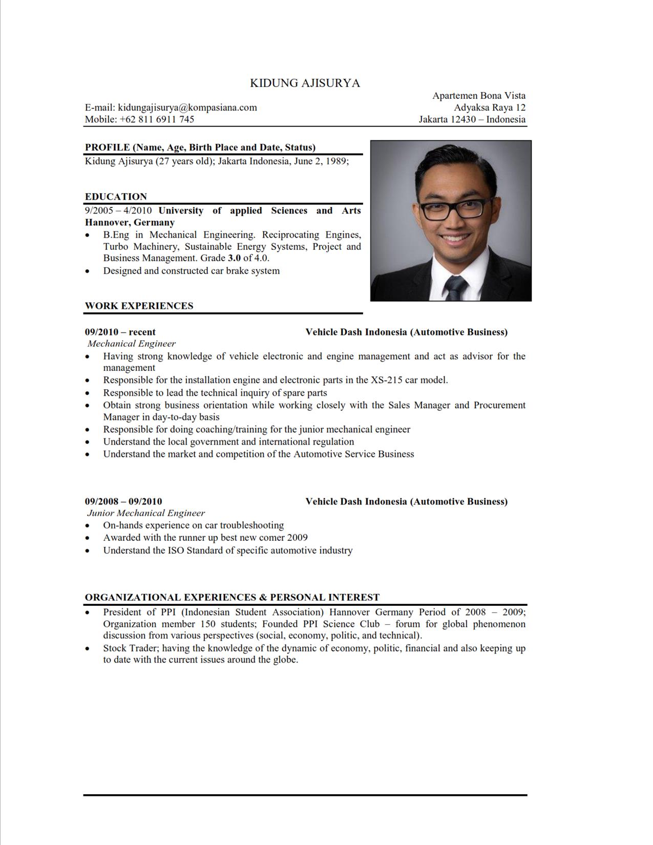 Ingin Dipanggil Interview Coba Cara Menulis Cv Ini Notes On What I Learned This Week 6 Halaman 1 Kompasiana Com