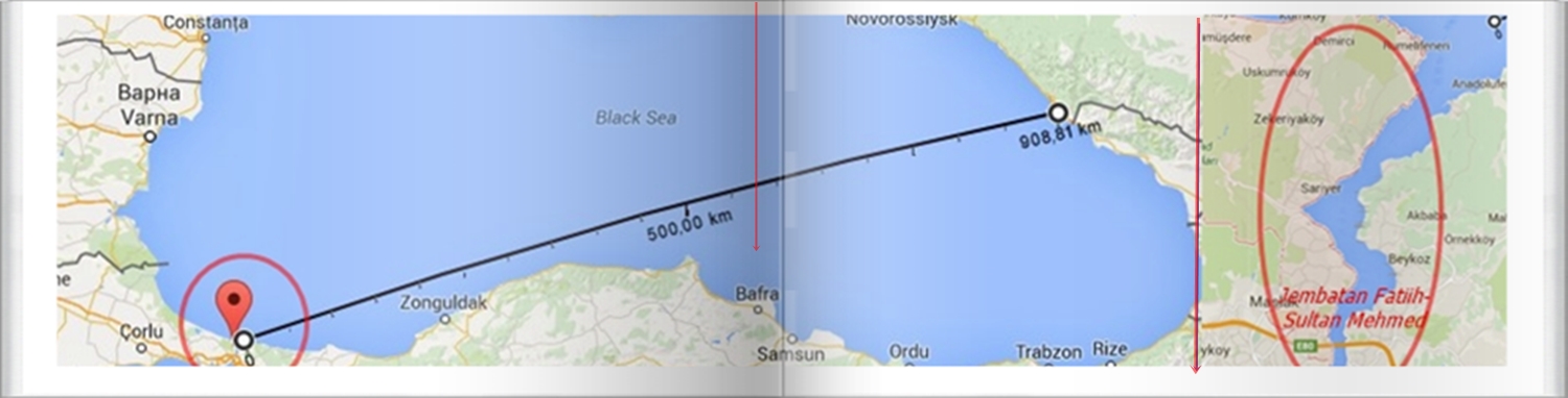 Lokasi Selat Bosporus. Sumber dok abanggeutanyo