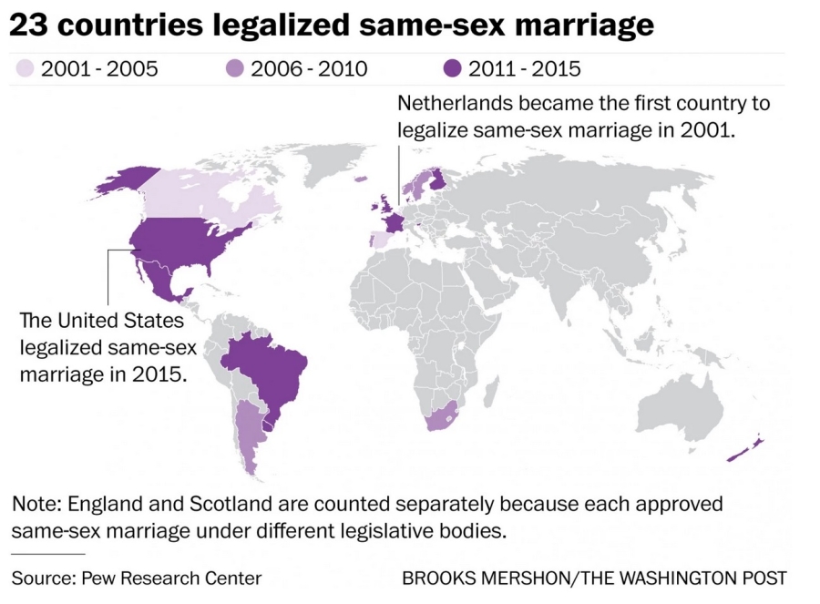 States legalized gay marriage