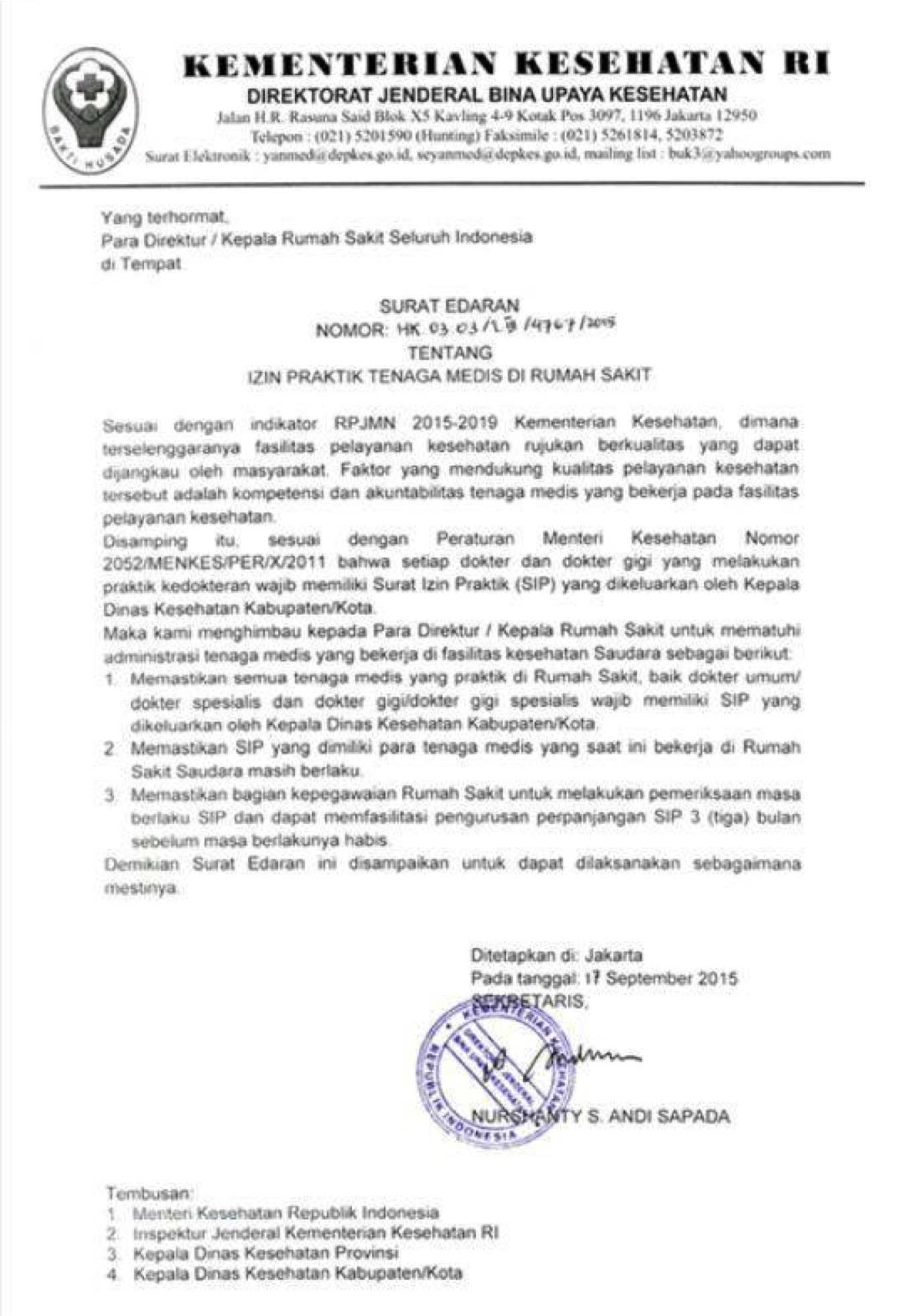 Contoh Surat Sehat Dokter Ber Sip - Nusagates