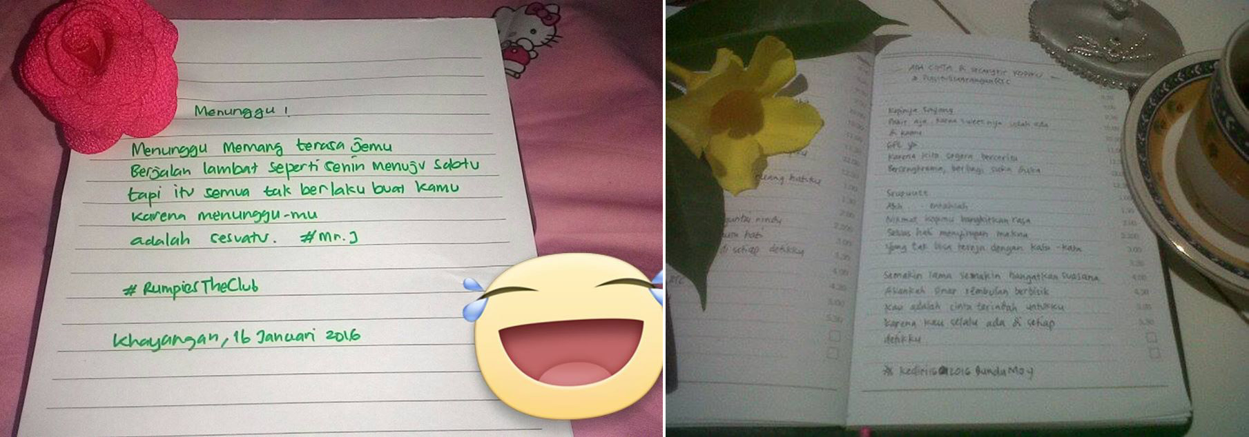 Puisi Tulisan Tangan RTC oleh Rumpies The Club Halaman 1 Puisi Tulisan Tangan RTC oleh Rumpies The Club Halaman 1