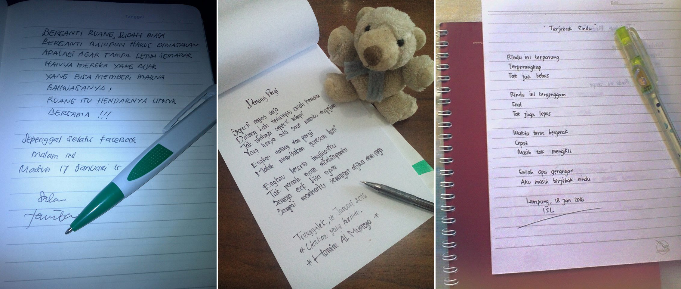 Puisi Tulisan Tangan RTC Oleh Rumpies The Club Kompasianacom Puisi Tulisan Tangan RTC Oleh Rumpies The Club Kompasianacom