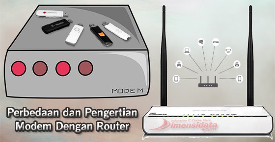 Pengertian, Perbedaan dan Fungsi Antara Wireless Router dengan Modem ...