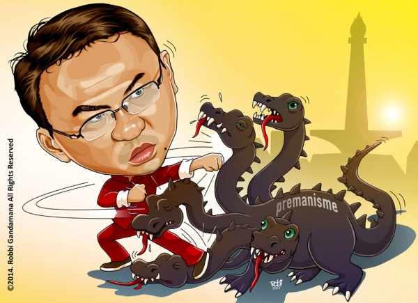 ahok memerangi premanisme