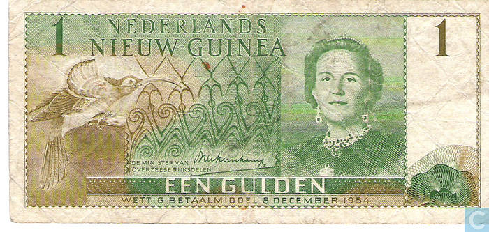 Mata uang kolonial Belanda yang diklaim OPM sebagai mata uang nasional Papua Barat (Sumber gambar : www.worldbanknotescoins.com)