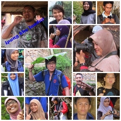 Wajah-wajah tim rombongan... Foto Nyomot dari blognya mba evi tamala : http://v4n1ll4.blogspot.com aku ga bisa sotosop haduuhh..kampungan bener yah hihi