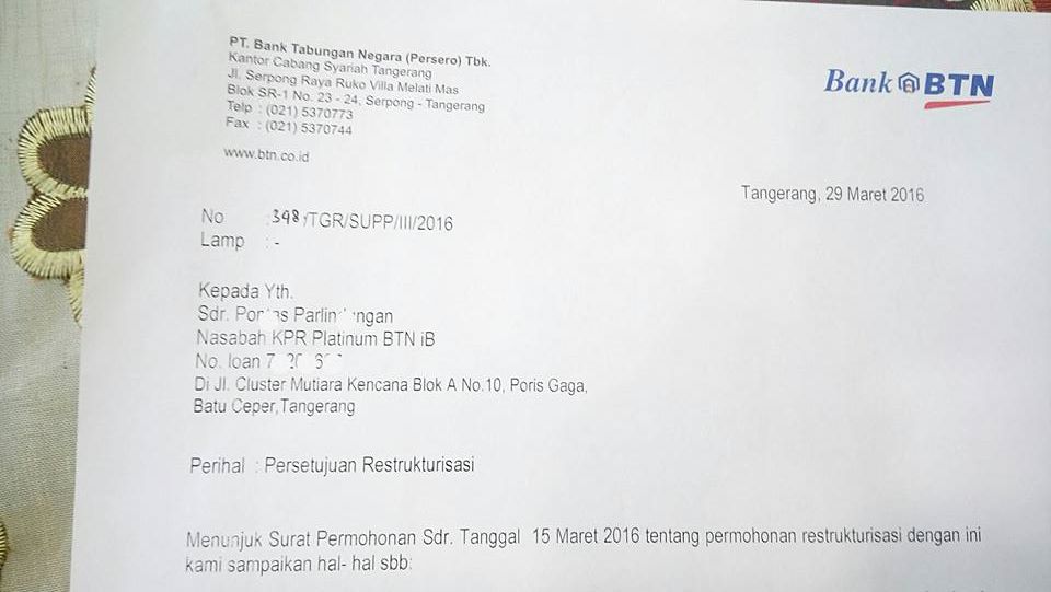 Contoh Surat Permohonan Kerjasama Dengan Bank Btn Contoh Surat Permohonan Kerjasama Dengan Bank Btn