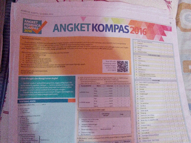 Angket kompas (dokpri)