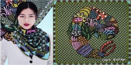 Louis Vuitton, berkolaborasi dengan seniman Indonesia Eko Nugroho untuk koleksi syal Fall / Winter 2013 | female.kompas.com