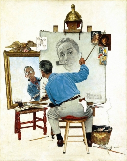 Triple Self Portrait (sumber dr tbo.com)