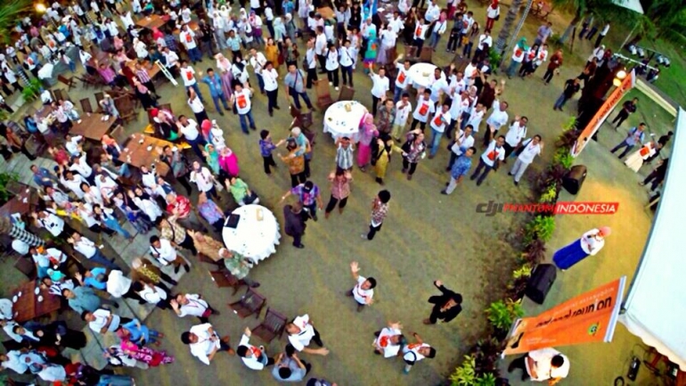 Ilustrasi reuni jika pake drone, syaratnya harus outdoor dan punya drone :-)