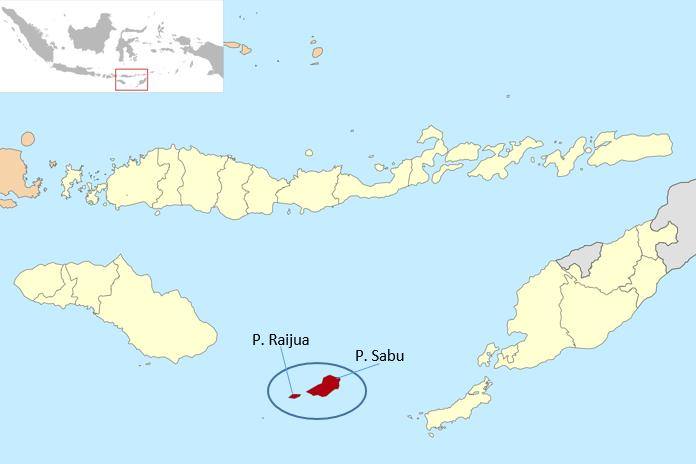 Gambar 1. Posisi Sabu Raijua; SUmber: Peta Wikipedia