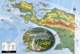 Posisi Pegunungan Bintang dalam Peta Papua; Sumber: Olahan Peneliti