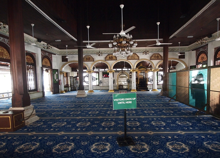 Ruangan dalam Masjid Kampung Kling. Dokpri
