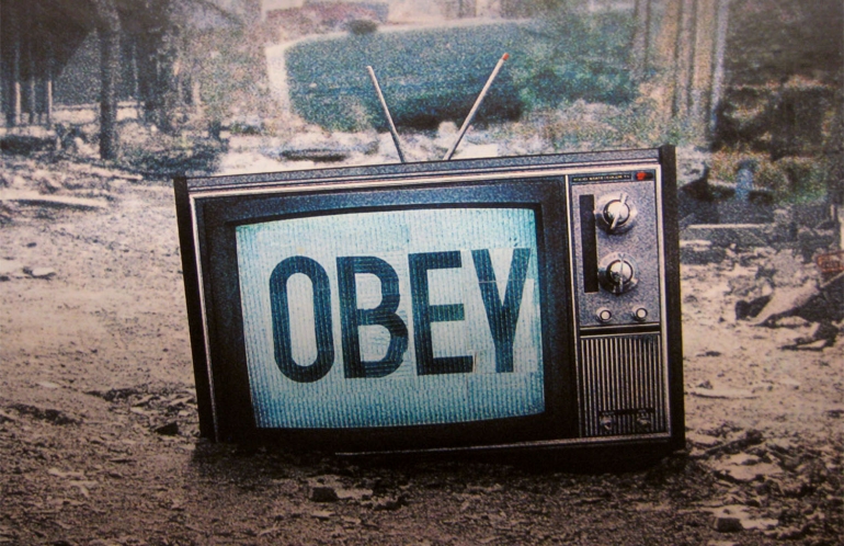 Obey Television Art - ilustrasi: famlii.com